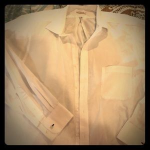 Men’s IZod white button up dress shirt